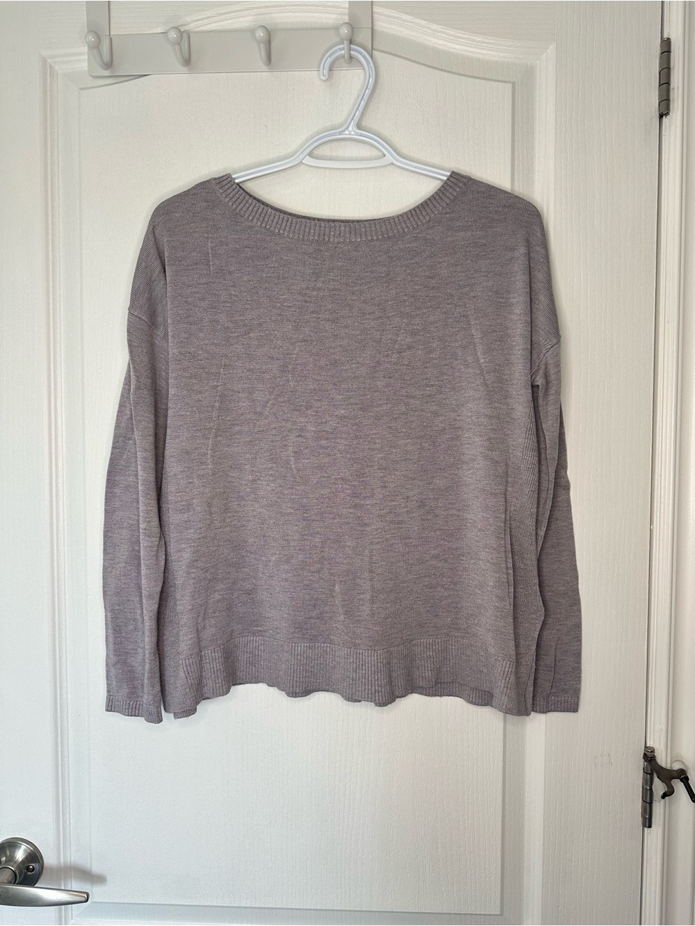 Lululemon Well Being Open Mesh Back Knit Cashmere Blend Long Sleeve Cozy Sweater